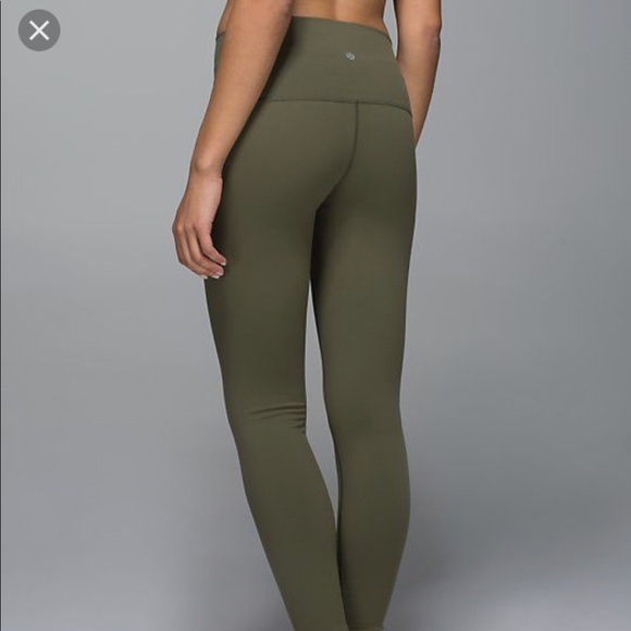 lululemon athletica Pants - Wunder Under- Olive Green Full Length